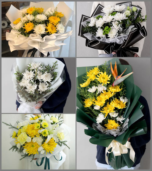 贵州毕节市威宁县黑石镇采基村白事花束代送
